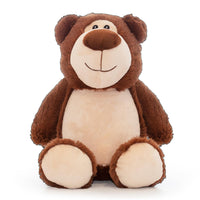 Personalized LITTLE SISTER Plushie - Embroidered Name & Date