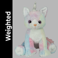 Weighted WHIMSICAL CAT Plush — Calming Sensory Keepsake — 16 Inches — Eco Friendly