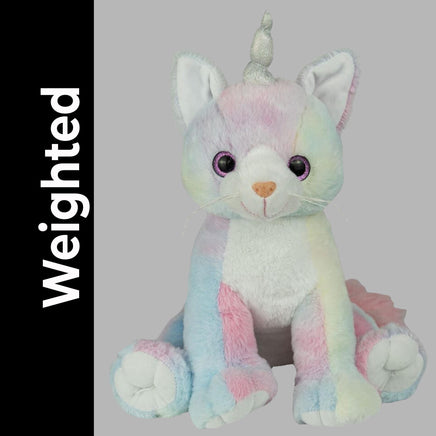 Weighted WHIMSICAL CAT Plush — Calming Sensory Keepsake — 16 Inches — Eco Friendly
