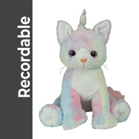 Recordable Cat Plush with Voice Recorder, 16 Inch