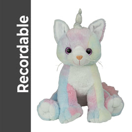 Recordable Cat Plush with Voice Recorder, 16 Inch