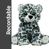 Recordable LEOPARD Stuffed Animal — Personalized Gift — Eco Friendly