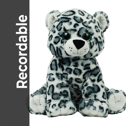 Recordable LEOPARD Stuffed Animal — Personalized Gift — Eco Friendly