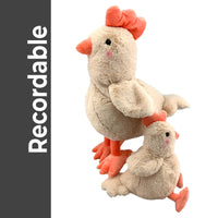 Recordable chicken plush with voice recorder gift