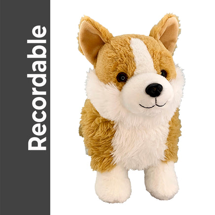 RECORDABLE CORGI Stuffed Animal, 16" Plushie, Ultrasound Plush, Memorial Bear, Military Deployment, Personalized, Gift