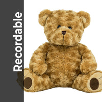 RECORDABLE TWIST TEDDY Stuffed Animal, 16" Plushie, Ultrasound Plush, Memorial Bear, Military Deployment, Personalized, Gift