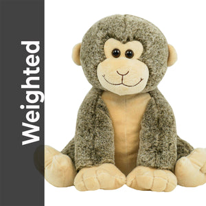 Weighted MONKEY Plush — Calming Sensory Keepsake — 16 Inches — Eco Friendly