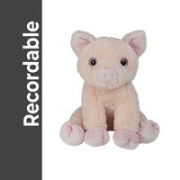 Recordable PIG Stuffed Animal — Personalized Gift — Eco Friendly