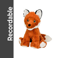Recordable FOX Stuffed Animal — Personalized Gift — Eco Friendly