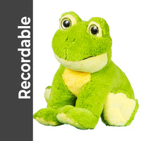 Recordable FROG Stuffed Animal — Personalized Gift — Eco Friendly