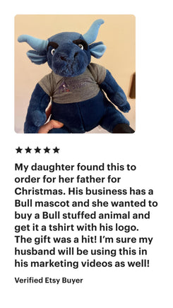 Custom Stuffed Animal T-Shirt, Personalized Plushie Clothing (Fits 8 Inch)