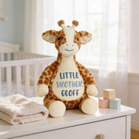 Personalized Little Brother Embroidered Plush