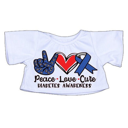 Peace, Love, Cure, Diabetes Awareness