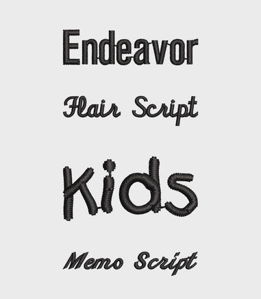 Endeavor, Hair Script, Kids, Memo Script