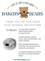 a poster with a teddy bear on it