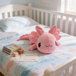 AXOLOTL - PINK — Stuffed or DIY Kit, Themed Inserts & Birth Certificate — 16 inches — Eco Friendly