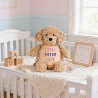 Personalized Little Sister Embroidered Plush