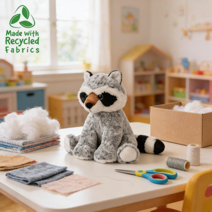 RACCOON Stuffed Animal, 16" Plushie, Make your Own Stuffie, Soft and Cuddly, DIY Kit