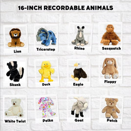 16-inch recordable animals