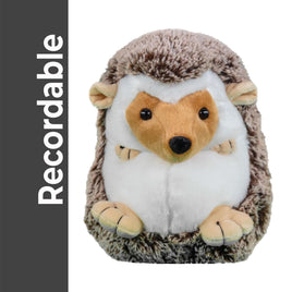 Recordable Hedgehog Stuffed Animal, 16 inch Voice Message Plush, Memorial Heartbeat Keepsake, Personalized