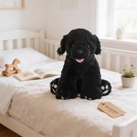 Black Labrador Stuffed Animal, 16" Plushie, DIY Stuffie Kit