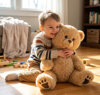16" Plush Teddy Bear, DIY Stuffing Kit, Soft Cuddly Plushie
