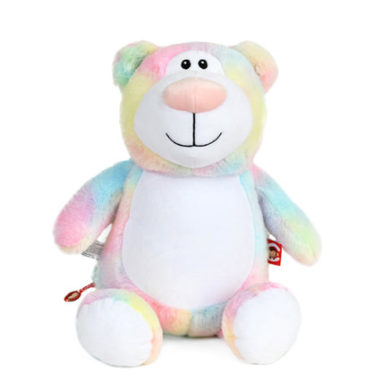 Pastel teddy bear plush, plain and ready for custom name embroidery - Baker's Bears personalized gift