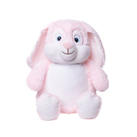 Pink bunny plush stuffed animal, plain and ready for custom name embroidery - Baker's Bears Big Brother gift