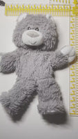 Gray TEDDY Bear Plush Animal | Stuffed or Unstuffed With Handmade Fiber Pack | 14 to 16-inches | SEW Free DIY Kit