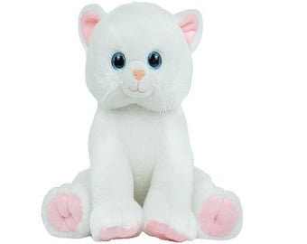 KITTY CAT Stuffed Animal, 16" Plushie, Make your Own Stuffie, Soft and Cuddly, DIY Kit