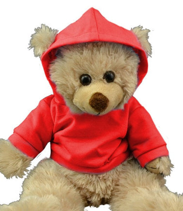 RED HOODIE Stuffed Animal T-shirt | Fits BAB & 14 to 16 Inch Plush Animals | Plushie Clothing | Stuffed Animal Accessory