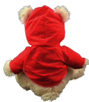 RED HOODIE Stuffed Animal T-shirt | Fits BAB & 14 to 16 Inch Plush Animals | Plushie Clothing | Stuffed Animal Accessory