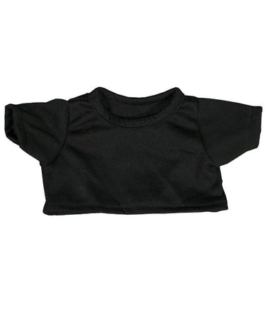 BLACK Stuffed Animal T-shirt | Fits 6 to 8 Inch Plush Animals | Plushie Clothing | Stuffed Animal Accessory | Craft Shirt