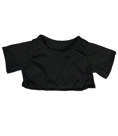 BLACK Stuffed Animal T-shirt | Fits BAB & 14 to 16 Inch Plush Animals | Plushie Clothing | Stuffed Animal Accessory