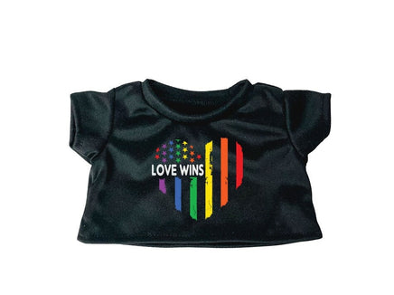 Love Wins Stuffed Animal Shirt, Fits 16-inch Plush Animals, Plushie Clothing