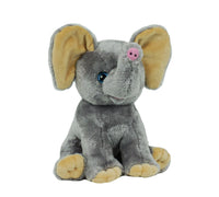 ELEPHANT Plush Animal | Stuffed or Unstuffed With Handmade Fiber Pack | 6 to 8-inches | SEW Free DIY Kit | Zoo Animal