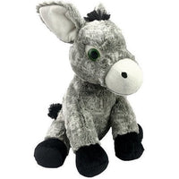 DONKEY Plush Animal | Stuffed or Unstuffed With Handmade Fiber Pack | 14 to 16-inches | SEW Free DIY Kit | Farm Animal