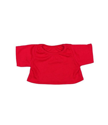 RED Stuffed Animal T-shirt | Fits 6 to 8 Inch Plush Animals | Plushie Clothing | Stuffed Animal Accessory