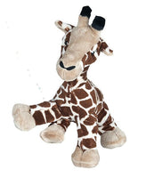 Silly Giraffe Plush Animal | Stuffed or Unstuffed With Handmade Fiber Pack | 14 to 16-inches | SEW Free DIY Kit | Zoo Animal