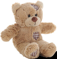 Patch TEDDY Bear STUFFED Animal, 8 Inches, Order Stuffed or Unstuffed With a Fiber Pack, Teddy Bear Plushie