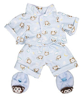 MONKEY PJ'S, Fits 8-inch Animals, Pajamas, Small Plushie, Teddy Bear Outfit, Stuffed Animal Accessory