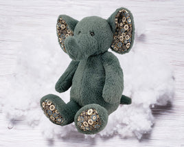 ELEPHANT Stuffed Animal, 16" Plushie, Make your Own Stuffie, Soft and Cuddly, DIY Kit