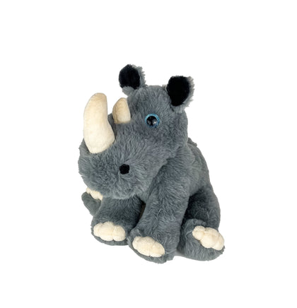 RHINOCEROS STUFFED Animal, 8 Inches, Order Stuffed or Unstuffed With a Fiber Pack, Wildlife Plushie