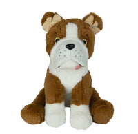BULLDOG Plush Animal | Stuffed or Unstuffed With Fiber Pack | 16-inches | SEW Free DIY Kit | Mans Best Friend