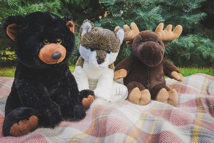 MOOSE Stuffed Animal, 16" Plushie, Make your Own Stuffie, Soft and Cuddly, DIY Kit