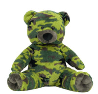 WEIGHTED CAMO TEDDY Stuffed Animal, 15 to 16 Inches, Super Soft Plush, Anxiety Plushie, Therapy Plushie