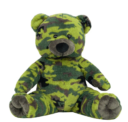 RECORDABLE CAMO Stuffed Animal, 16" Plushie, Ultrasound Plush, Memorial Bear, Military Deployment, Personalized, Valentine's Day