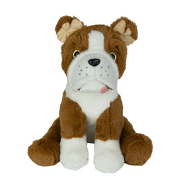 RECORDABLE BULLDOG Stuffed Animal, 16" Plushie, Ultrasound Plush, Memorial Bear, Military Deployment, Personalized, Valentine's Day