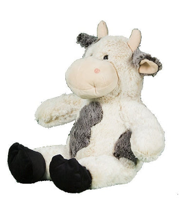 MOO Cow Plush Animal | Stuffed or Unstuffed With Handmade Fiber Pack | 14 to 16-inches | SEW Free DIY Kit | Farm Animal