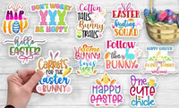EASTER 11 Piece Waterproof Sticker PACK for Laptops, Water Bottles, Notebooks, Journals and more